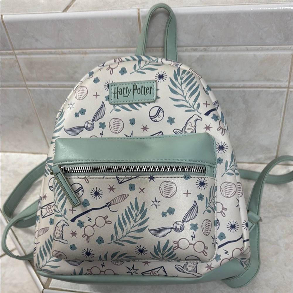 Bioworld Harry Potter seafoam and cream adorable mini backpack